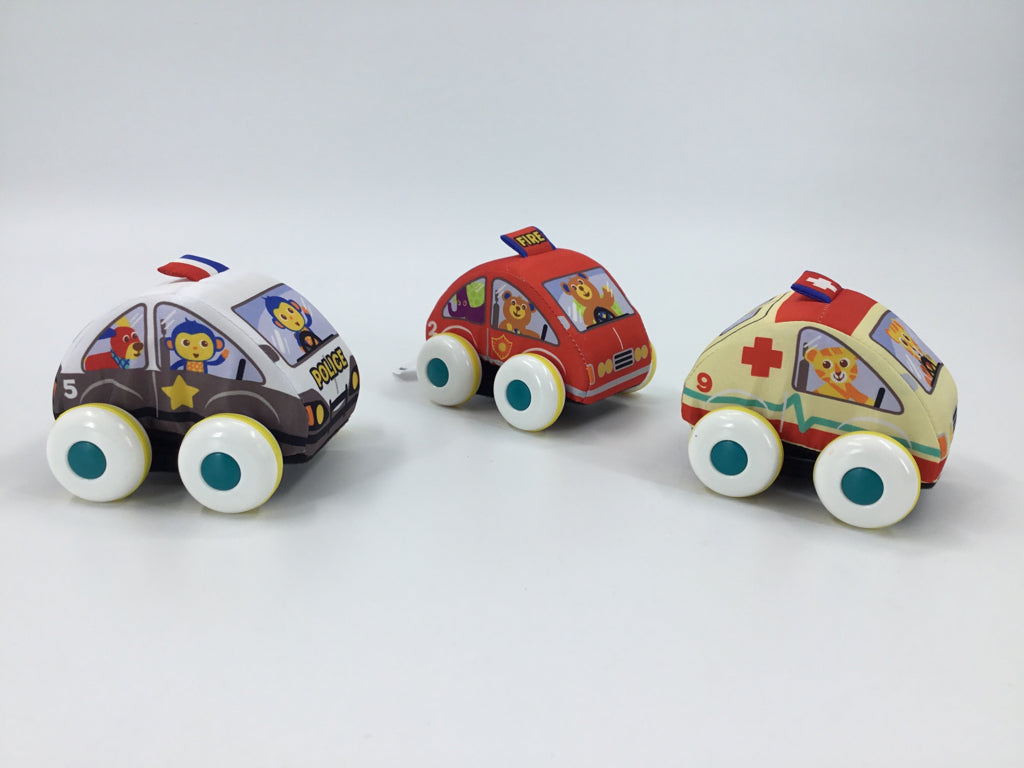 Tru Kids Soft Pull Back Cars - Set of 3