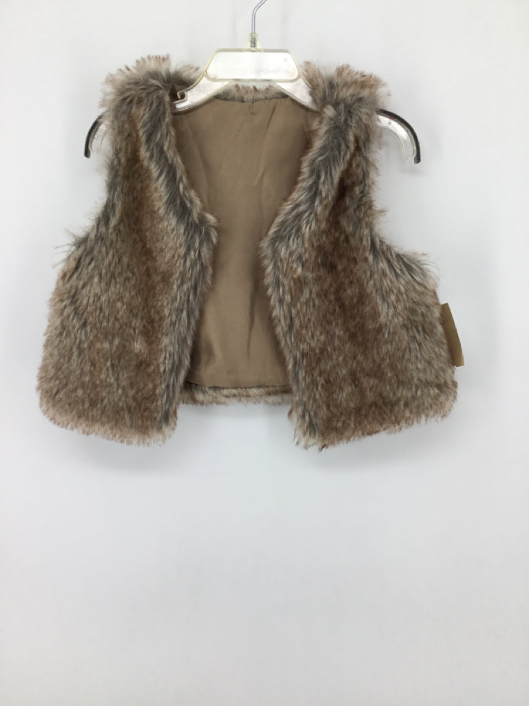 brandless Child Size 4 Brown Vest - girls