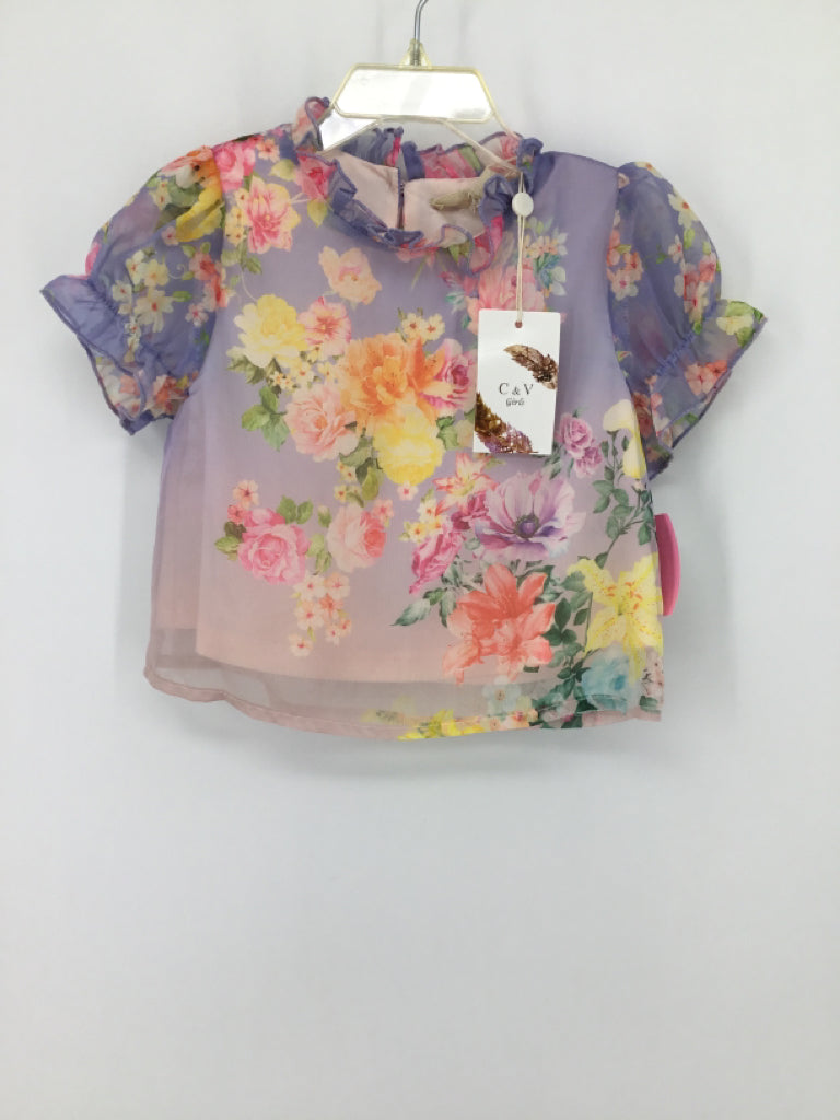 C & V Girls Child Size 3 Multi-Color Shirt - girls
