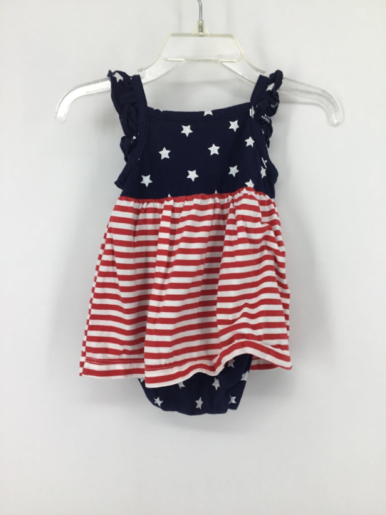 Carter's Child Size 3 Months Navy Stars & Stripes Outfit