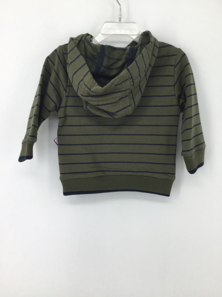 Aspen Kids Child Size 12 Months Green Stripe Sweatshirt - boys