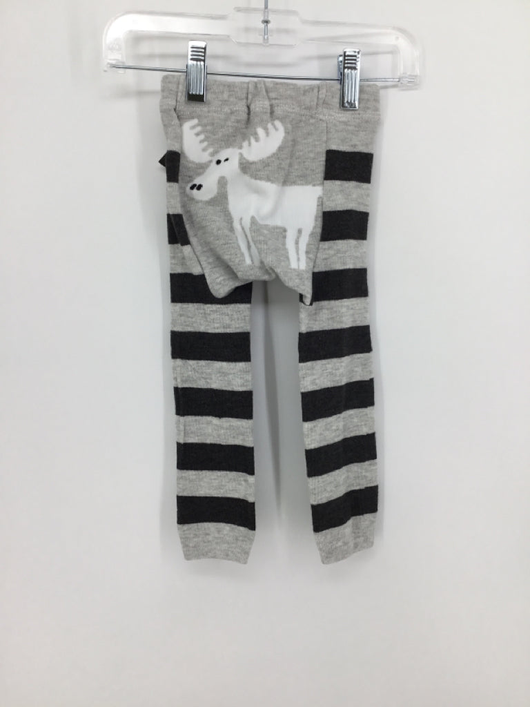 Doodle Pants Child Size 12-18 Months Gray Stripe Pants - boys