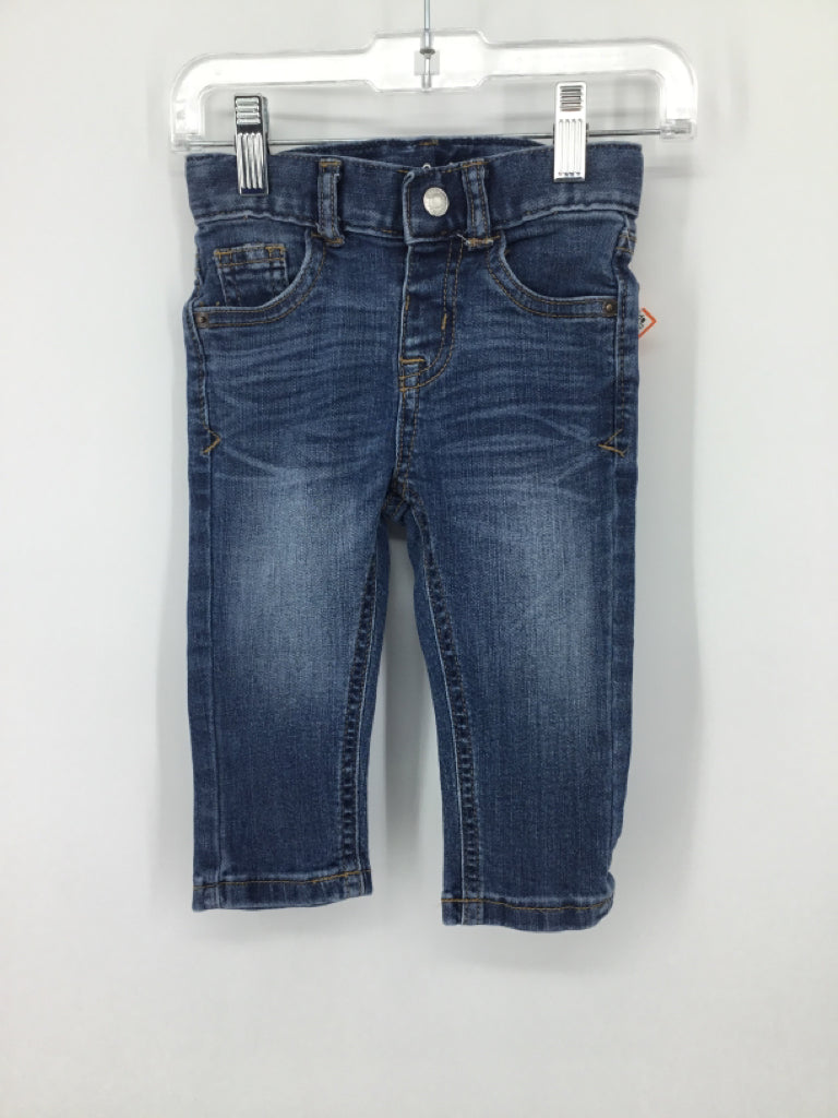 Cat & Jack Child Size 18 Months Blue Solid Jeans - boys