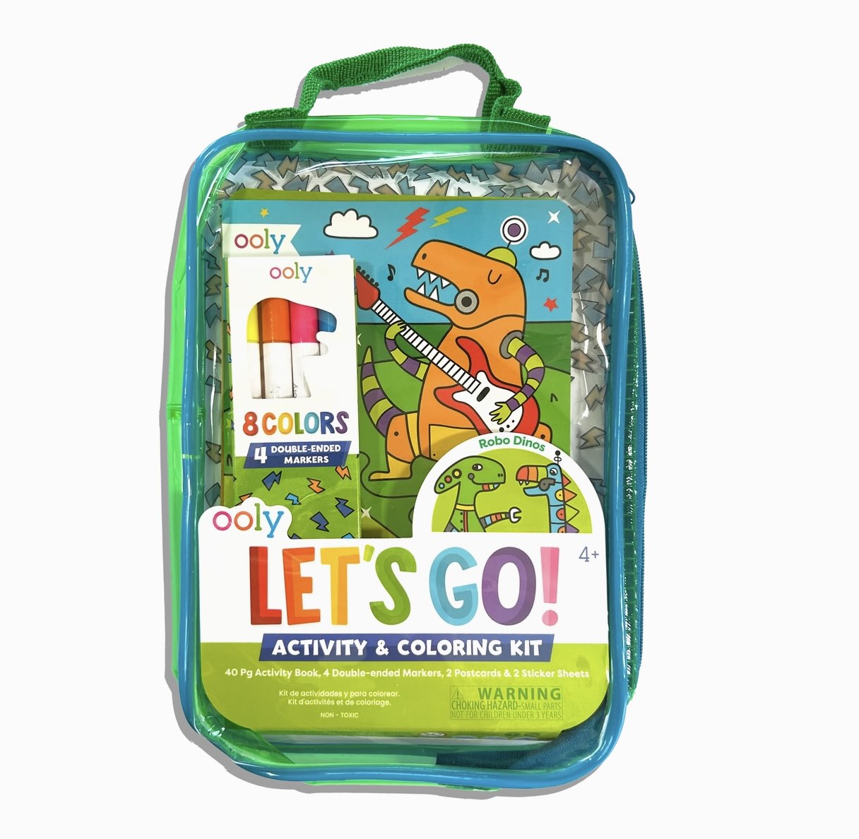 Ooly - Let's Go! Activity & Coloring Kit (Robo Dinos)