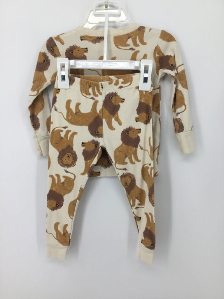 Just One You Made by Carters Child Size 18 Months Tan Animals Pajamas - boys