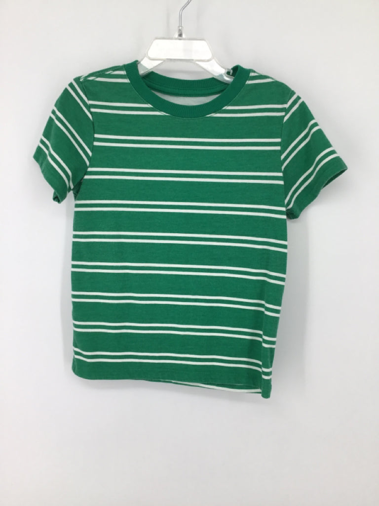 Cat & Jack Child Size 4 Green Stripe T-shirt - boys