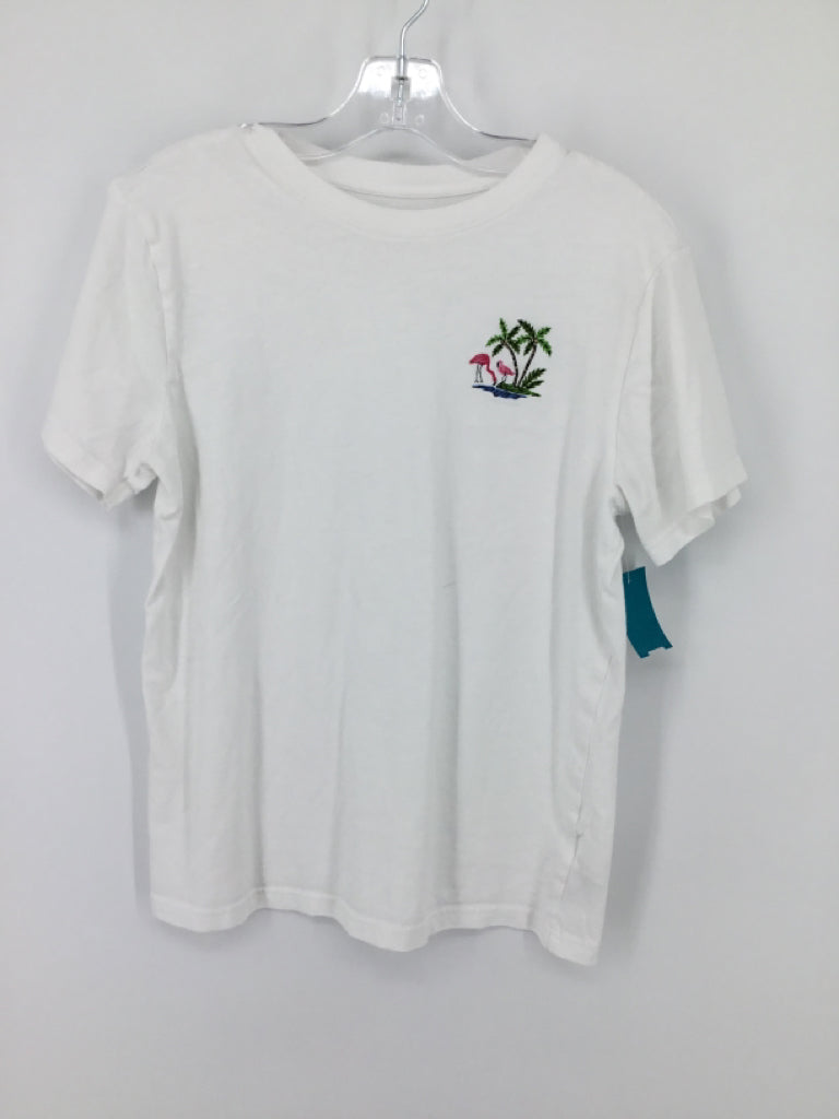 Janie and Jack Child Size 12 White Embroidered T-shirt - boys