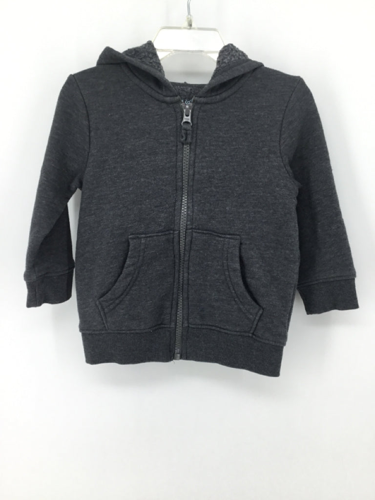 Cat & Jack Child Size 18 Months Gray Solid Hoodie - boys