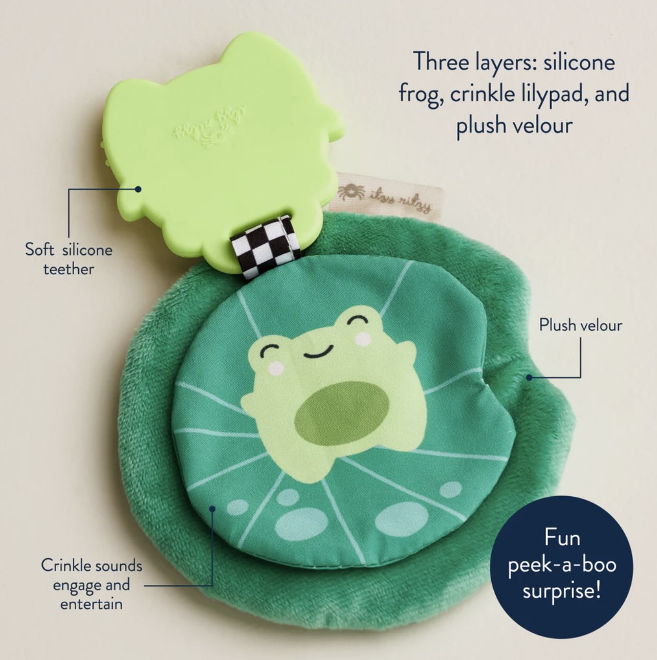Itzy Ritzy - Sweetie Crinkle (Frog)