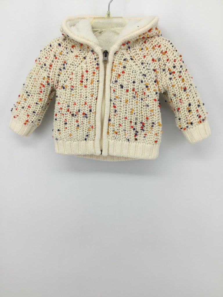 Hanna Andersson Child Size 6-12 Months Cream Speckled Sweater - boys