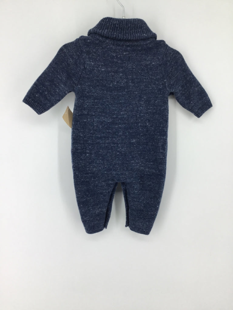 Baby Gap Child Size 0-3 Months Blue Speckled Outfit - boys