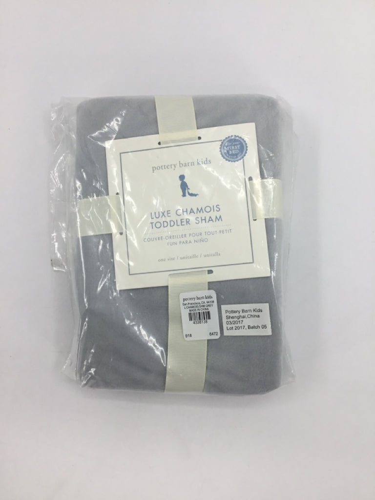 Pottery Barn Kids Gray Luxe Chamois Toddler Sham