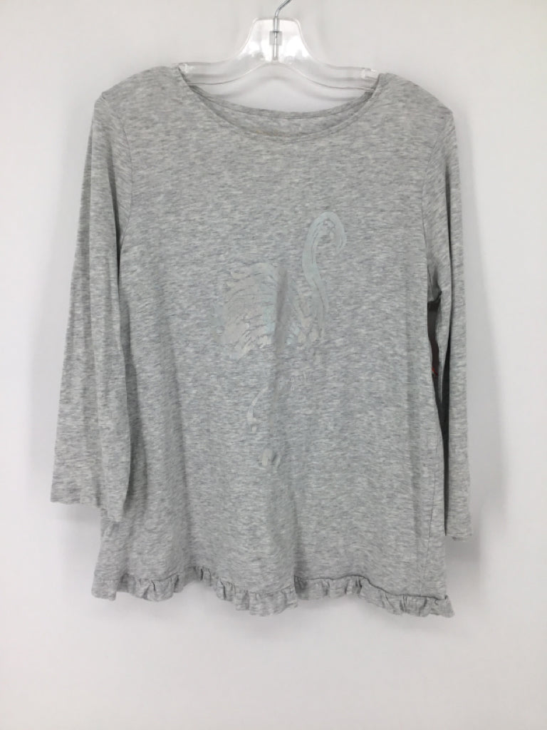 Lilly Pulitzer Child Size 12 Gray Shirt - girls