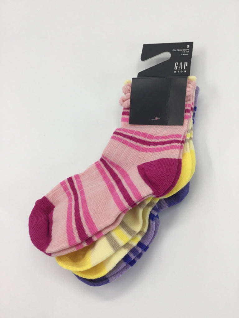 Gap Kids Child Size 10 Pink Stripe Socks - boys
