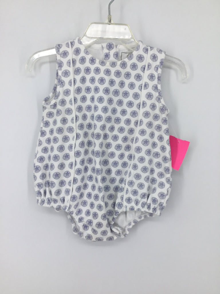Lila & Hayes Child Size 12-18 Months Blue Print Outfit - boys