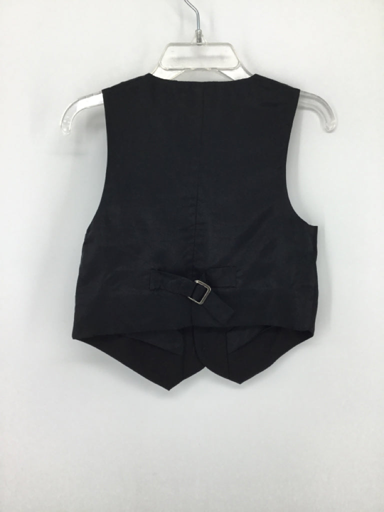 Janie and Jack Child Size 18-24 Months Black Solid Vest - boys