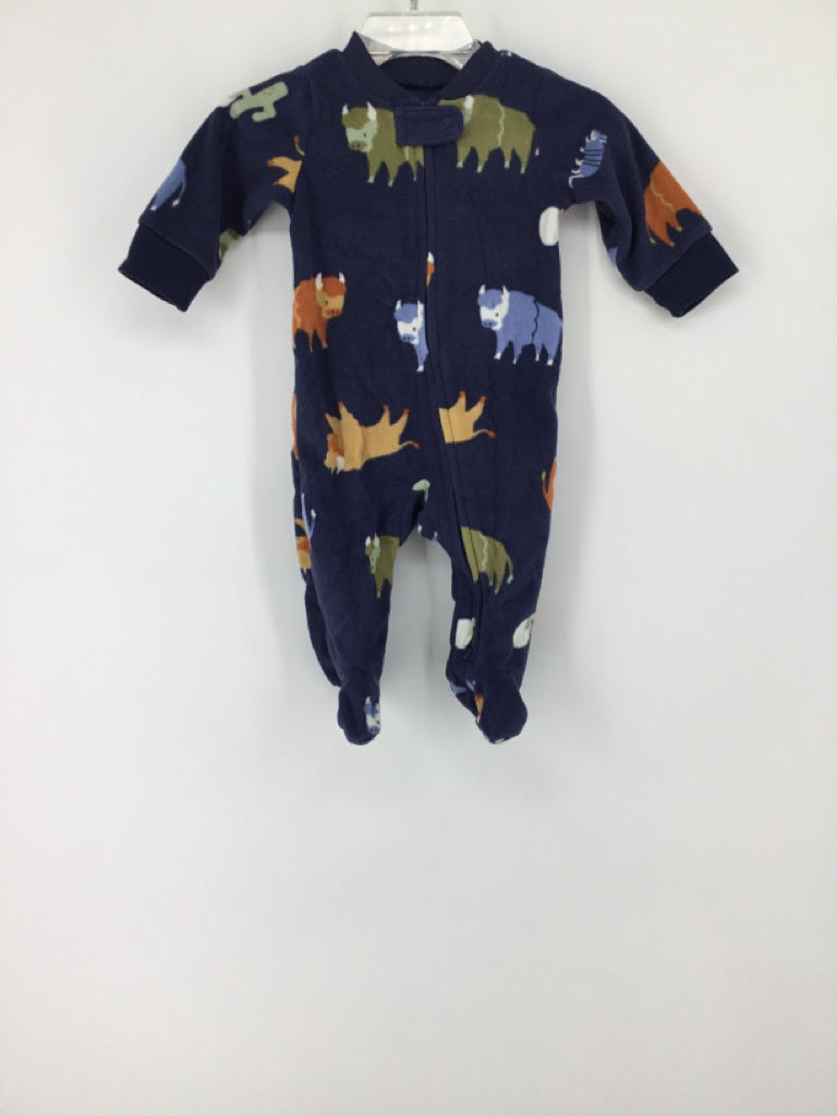 Carter's Child Size 3 Months Navy Sleepers