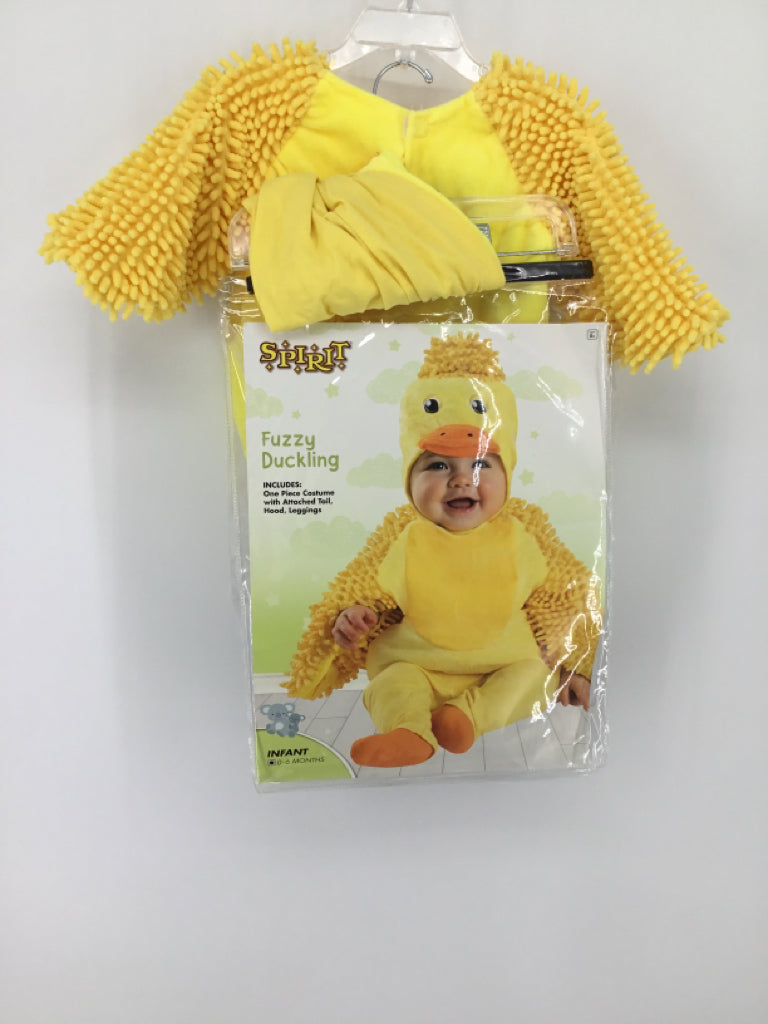 Spirit Child Size 0-6 Months Yellow Fuzzy Duckling Halloween Costume