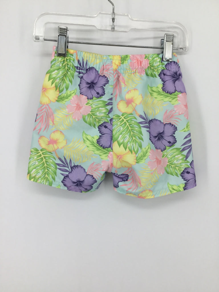 Rugged Butts Child Size 2 Multi-Color Tropical Swimwear - boys
