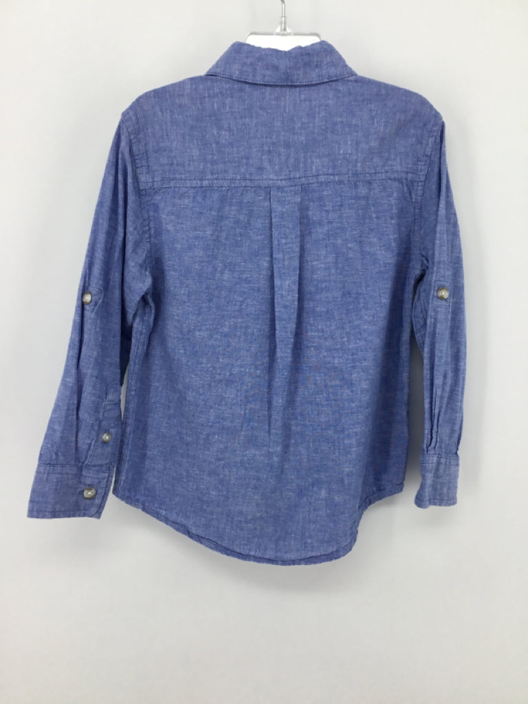 Gymboree Child Size 6 Blue Solid Shirt - boys