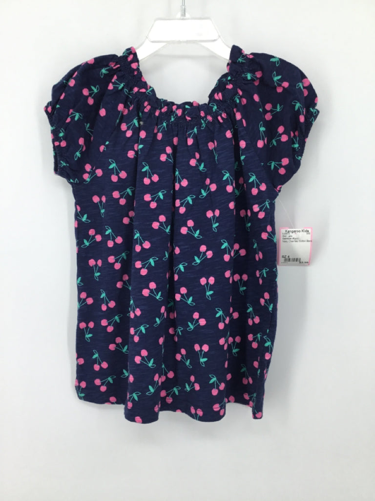 OshKosh B'gosh Child Size 4 Navy Shirt - girls