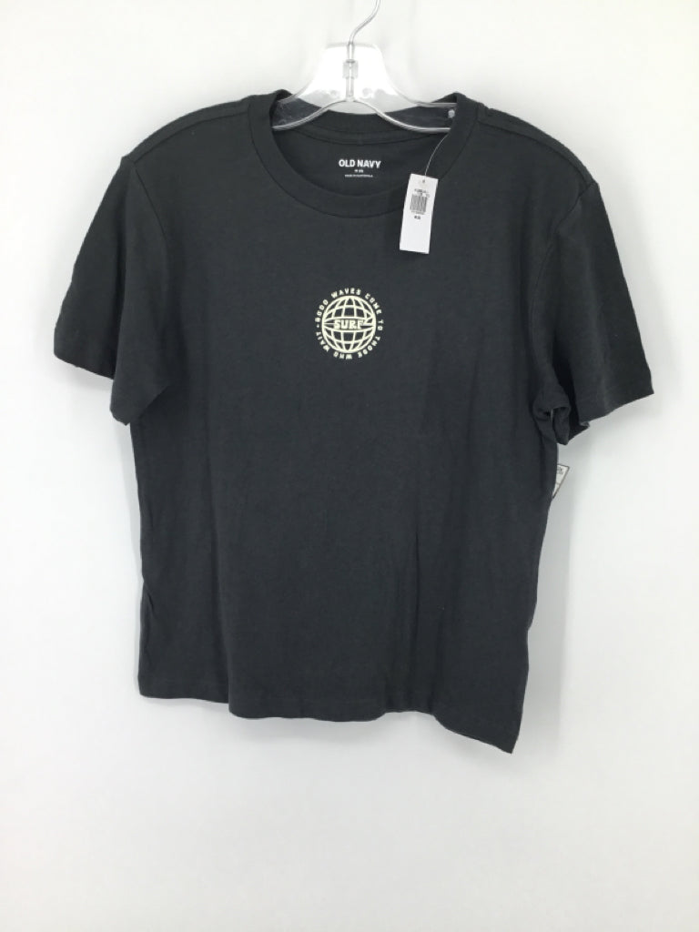 Old Navy Child Size 8 Gray screen printed T-shirt - boys