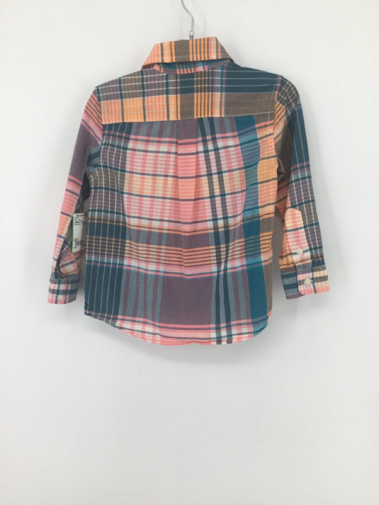 vineyard vines Child Size 2 Multi-Color Plaid Shirt - boys