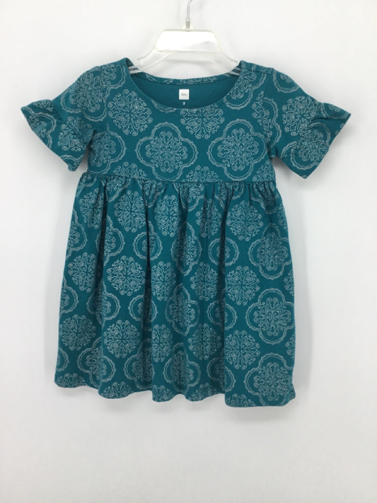 Tea Child Size 3 Teal Dress - girls