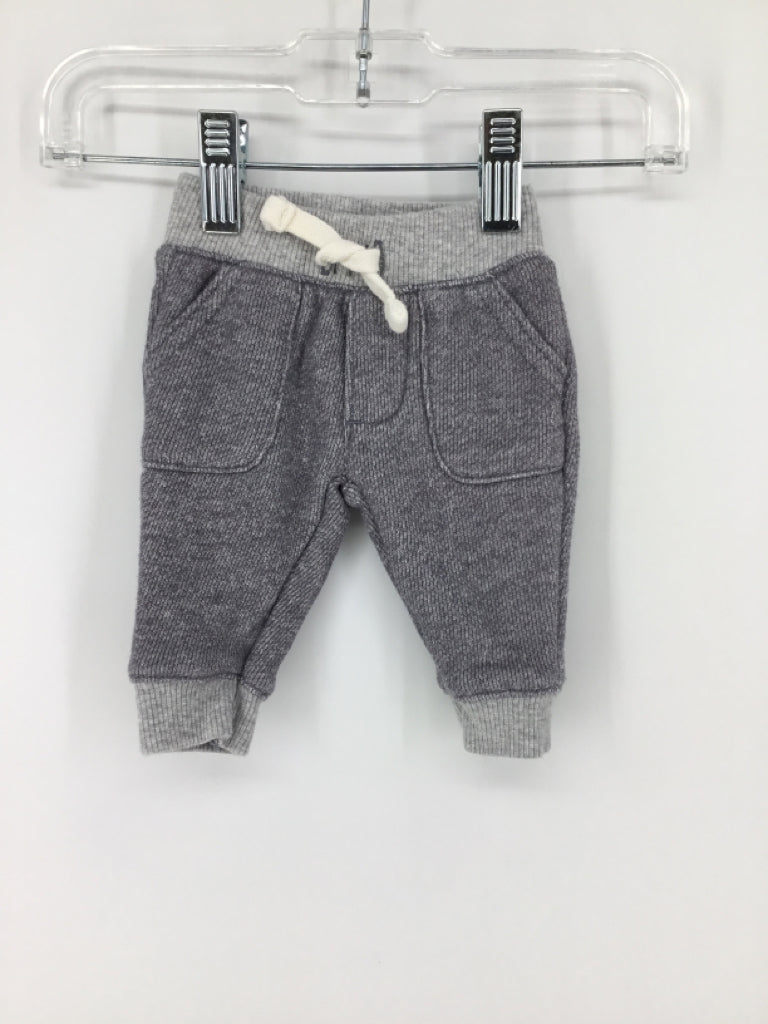 Carter's Child Size Newborn Gray Solid Pants - boys