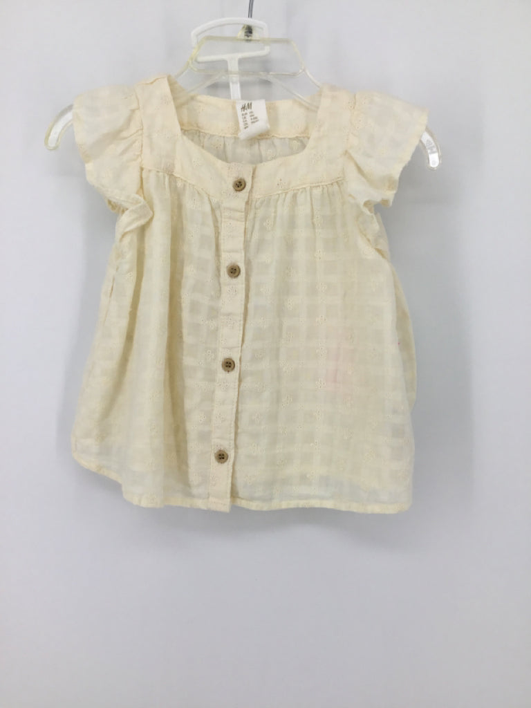 H & M Child Size 6 Months Cream Outfit - girls