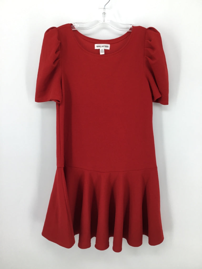 Honey and Rosie Child Size 12 Red Dress - girls