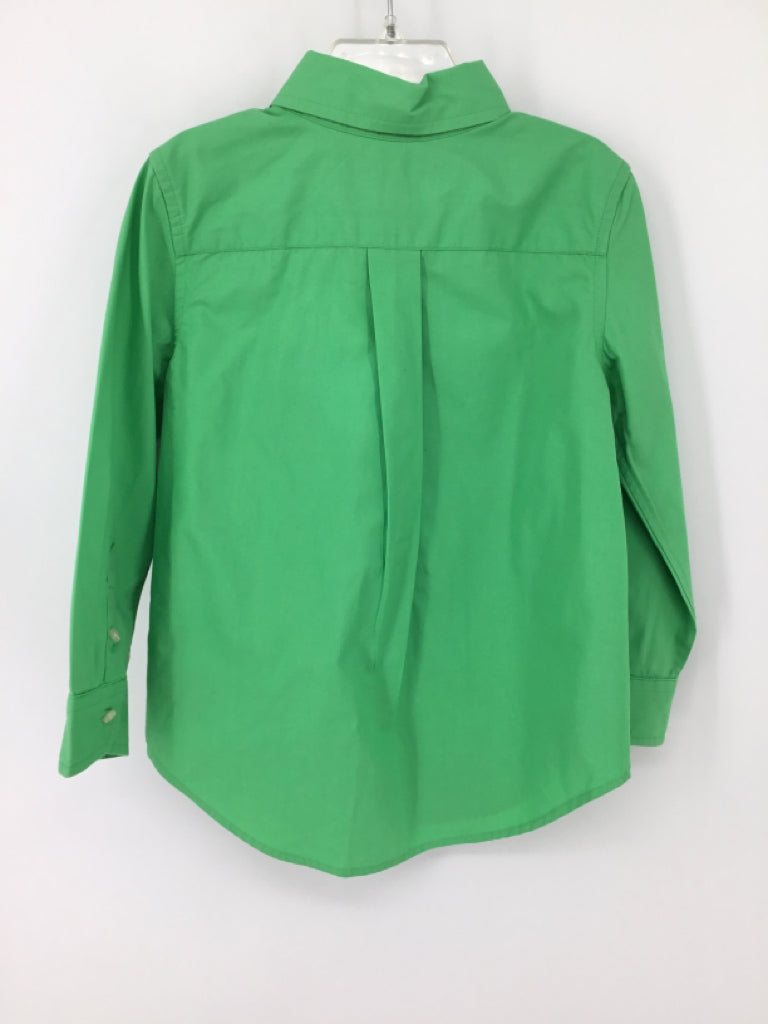Ralph Lauren Child Size 4 Green Solid Shirt - boys