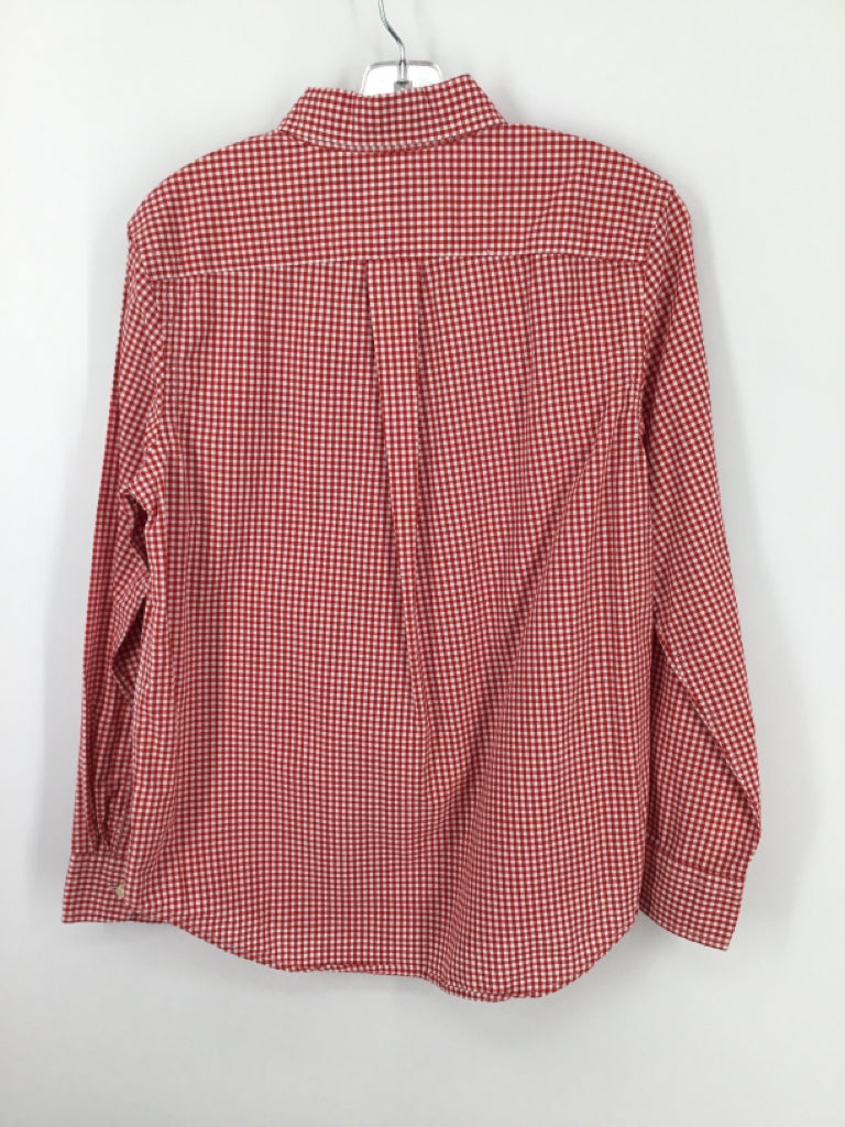 Ralph Lauren Child Size 10 Red Gingham Shirt - boys