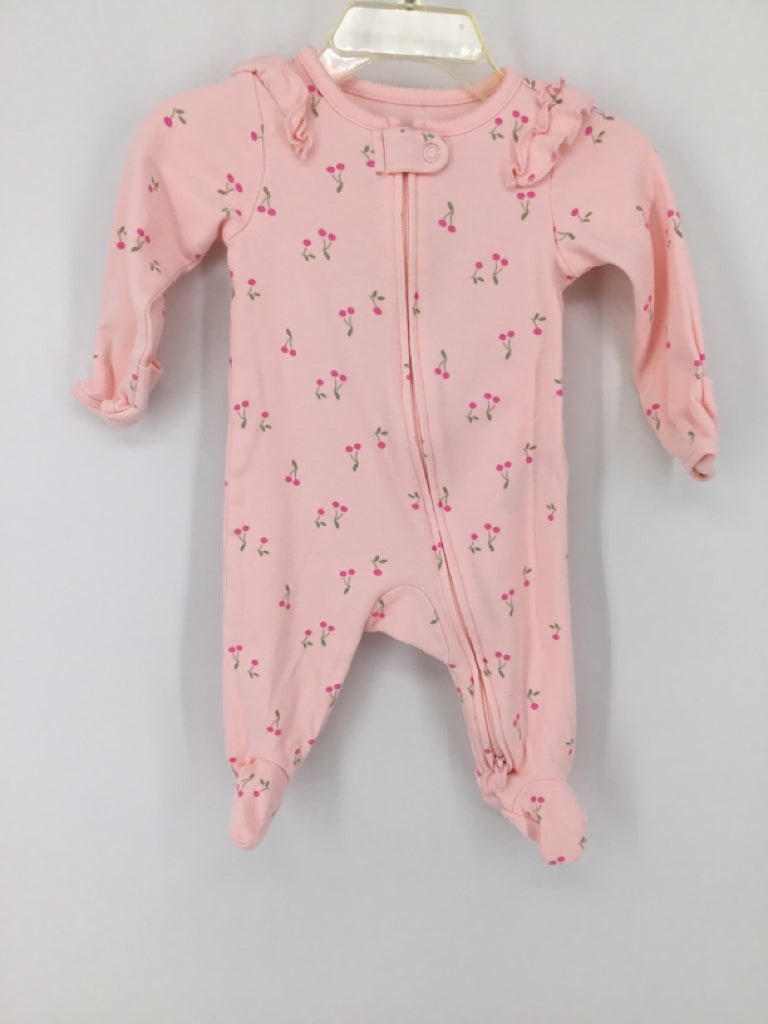Just One You Made by Carters Child Size 3 Months Pink Sleepers