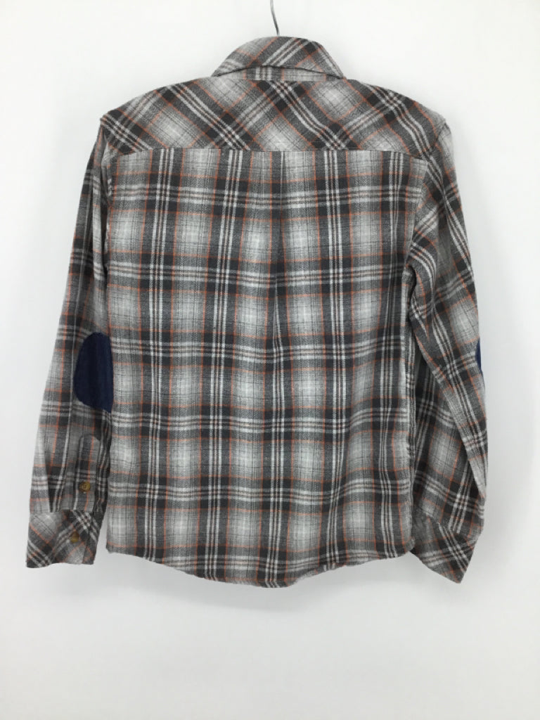 appaman Child Size 10 Gray Plaid Shirt - boys