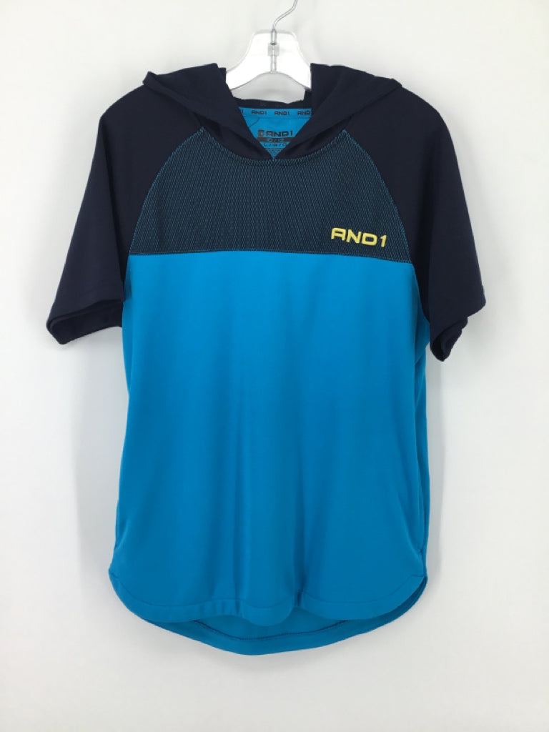 AND1 Child Size 10 Blue Solid Shirt - boys