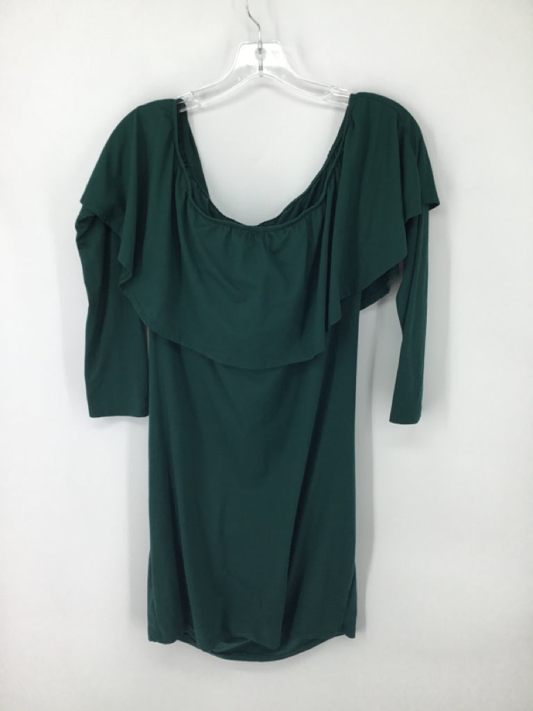 Pink Blush Size L Cotton Blend Dress - Maternity
