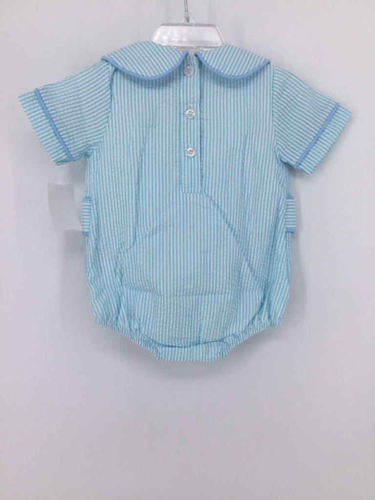 Stitchy Fish Child Size 3 Months Blue Easter Outfit