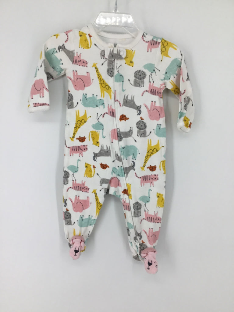 Just One You Made by Carters Child Size 6 Months White Sleepers