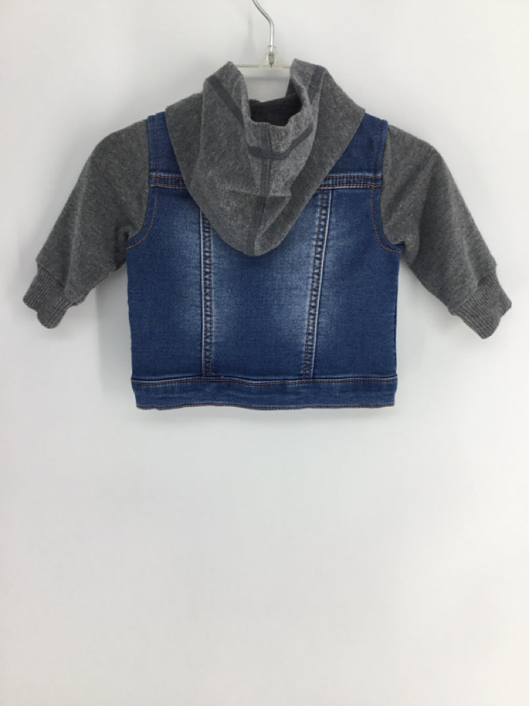 First Impressions Child Size 0-3 Months Blue Solid Jacket - boys