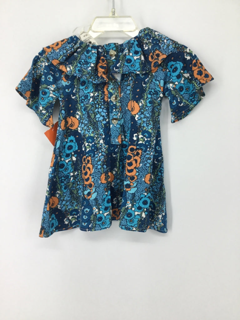 Kate Quinn Organics Child Size 3-6 Months Blue Dress - girls