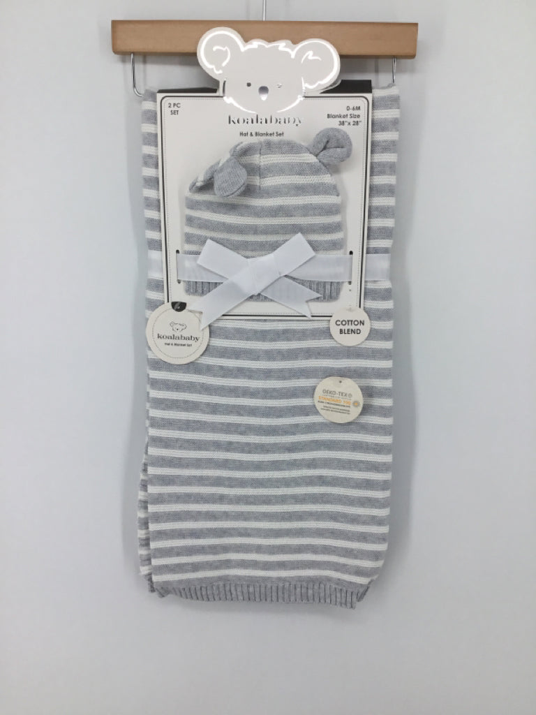 Koala Baby Gray Stripe Blanket & Set
