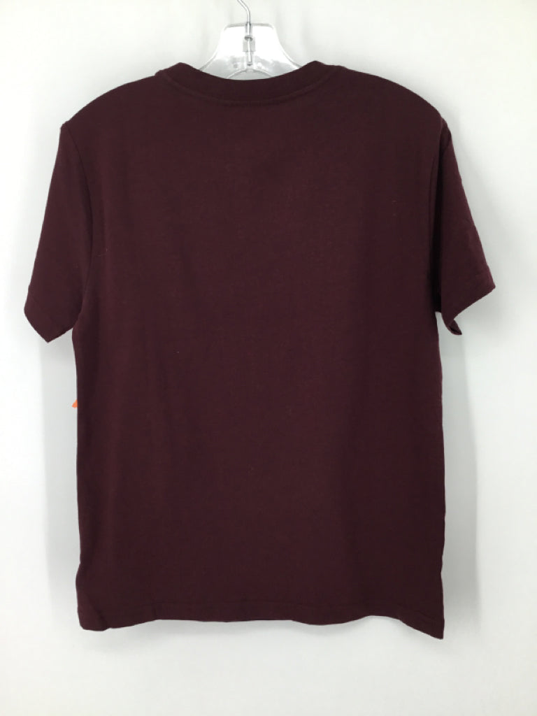 Ralph Lauren Child Size 8 Burgundy Solid T-shirt - boys