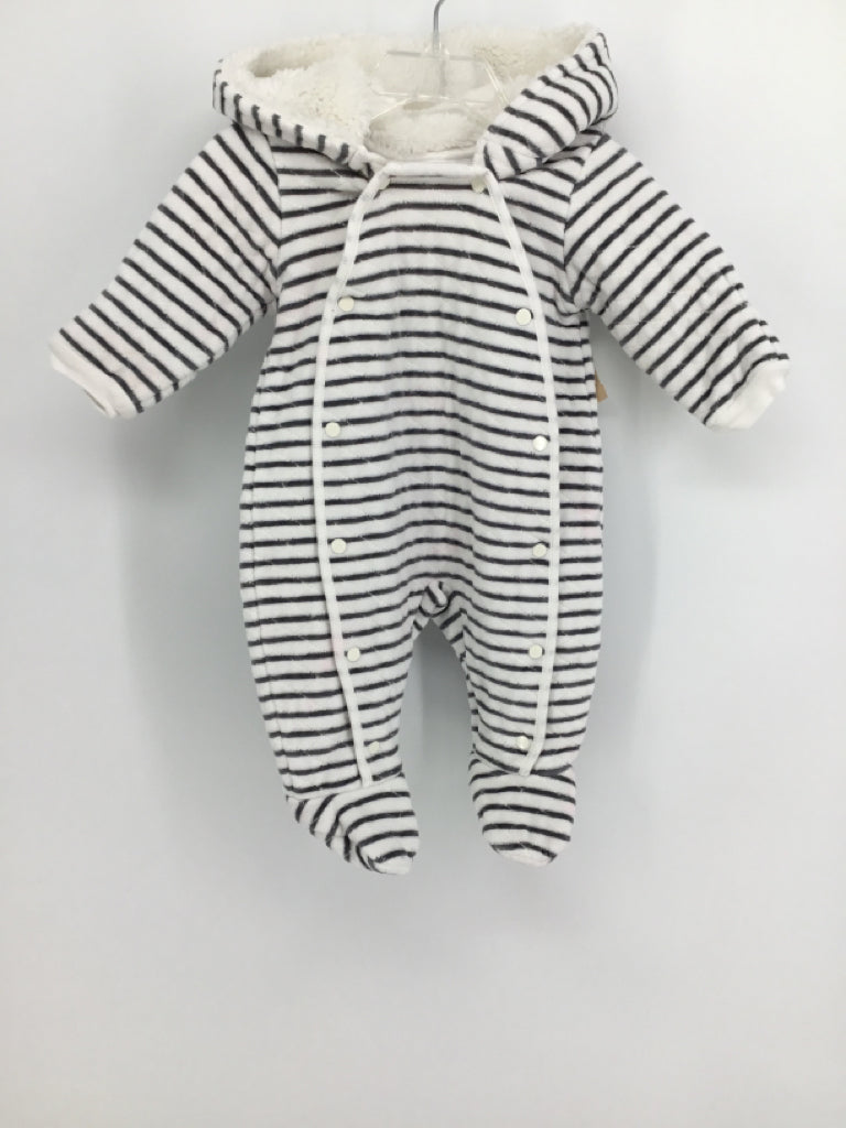Nordstrom Child Size 3 Months Gray Stripe Outerwear - boys