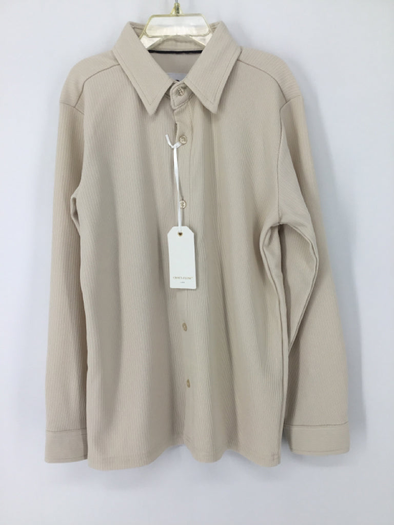 Craft + Flow Child Size 7 Tan Solid Shirt - boys