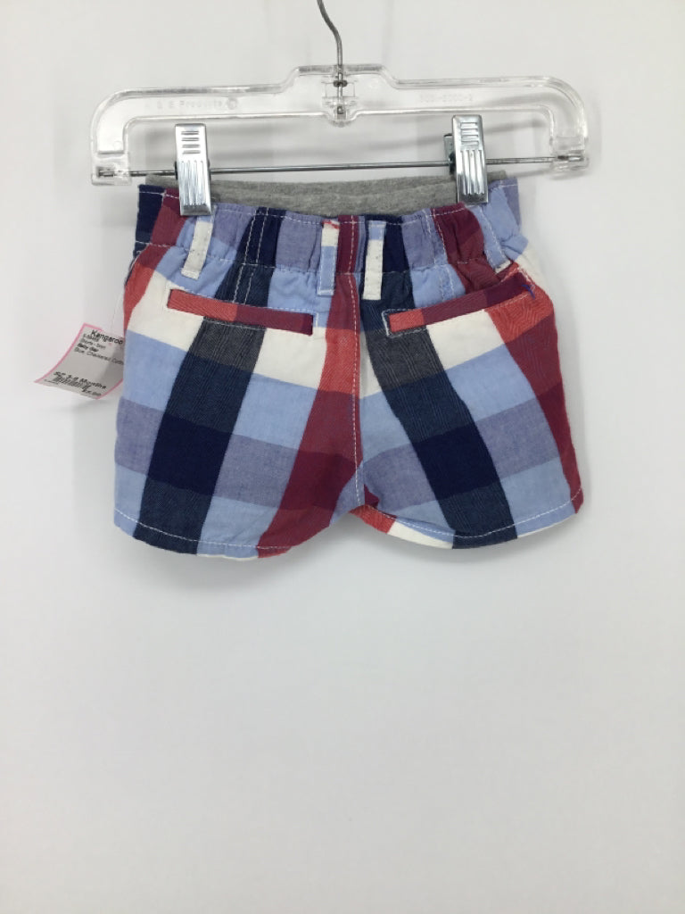 Baby Gap Child Size 3-6 Months Blue Checkered Shorts - boys