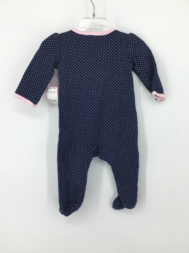 Simple Joys made by Carters Child Size 3-6 Months Navy Sleepers