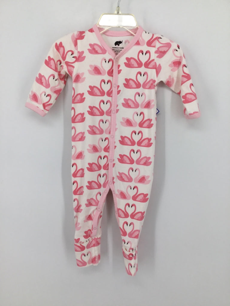 Monica + Andy Child Size 3-6 Months Pink Pajamas - girls
