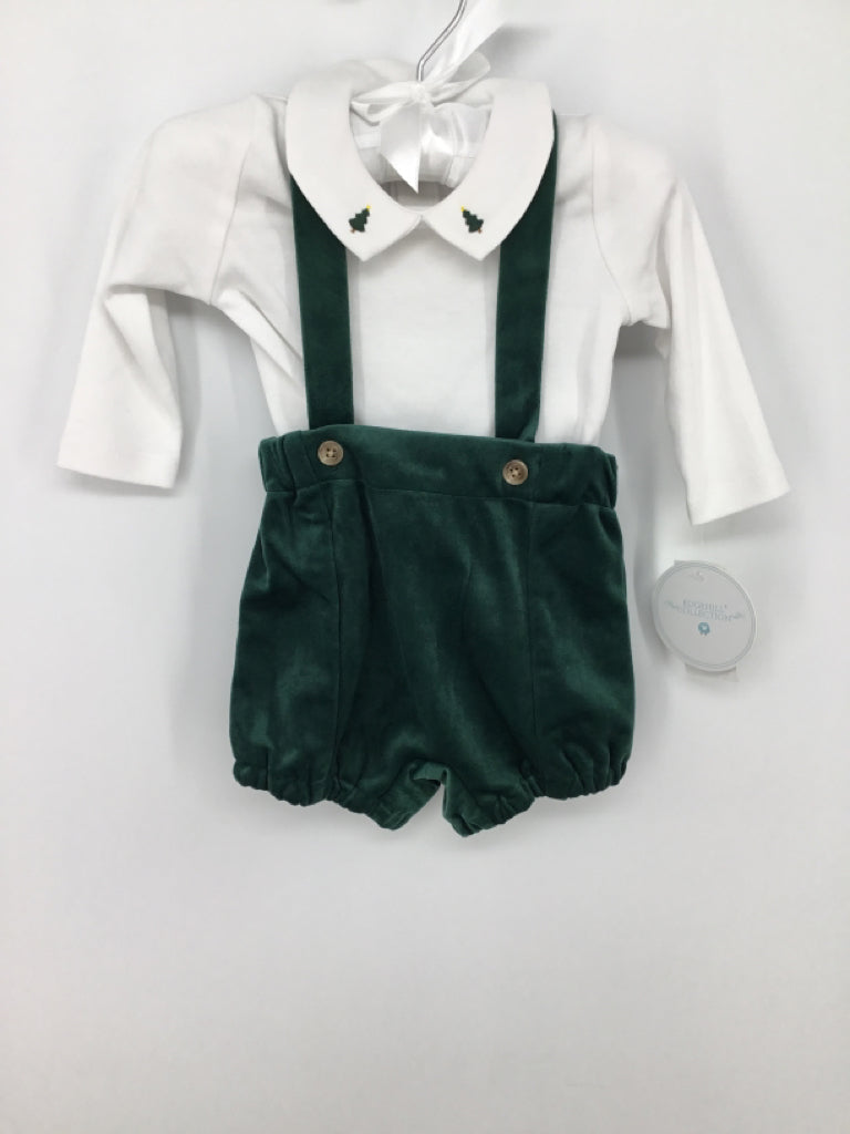 Edgehill Collection Child Size 3 Months Green Christmas Outfit