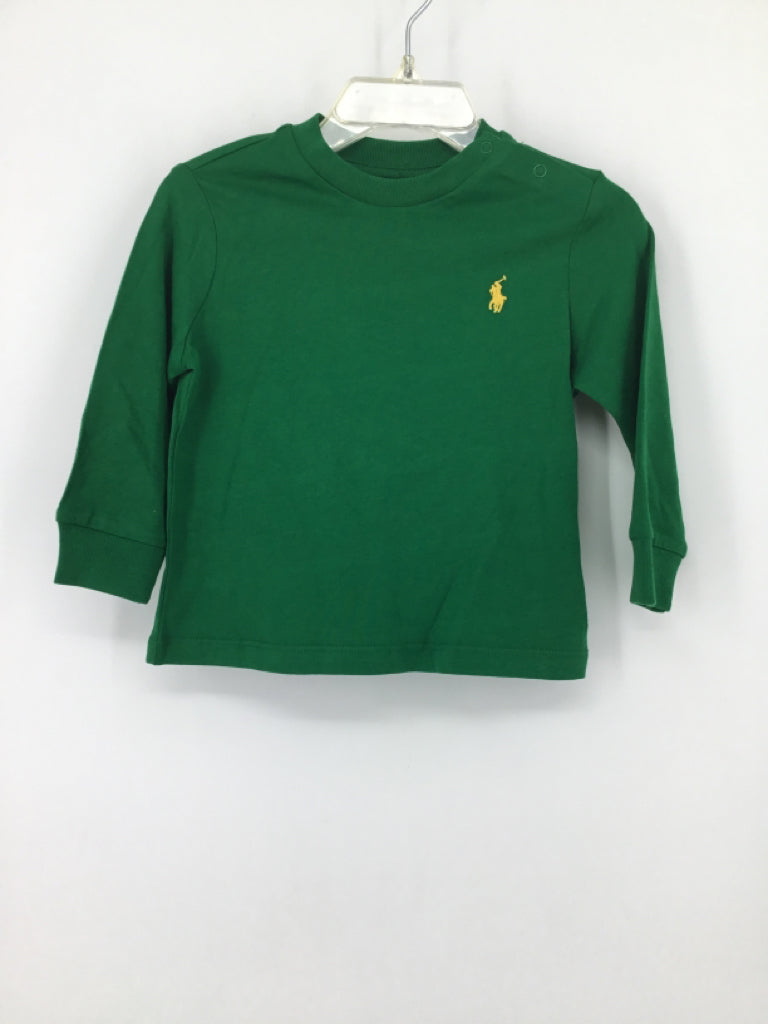 Ralph Lauren Child Size 12 Months Green Solid T-shirt - boys